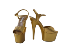 SC003 P SANDALIA COM STRASS DOURADA - loja online