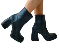 22926 P BOTA COTURNO NAPA SKIN COM PLATAFORMA PRETO - comprar online