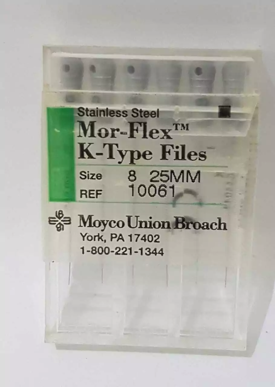 Limas K N.8 en 25mm Blister X 6 Unid p/ Endodoncia- Moyco -