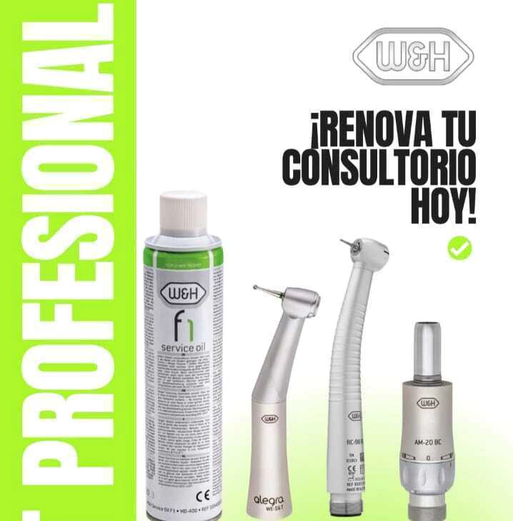 Kit W&H Profesional ( Turbina RC98 + C.A 1.1 + Micromotor + Aceite)