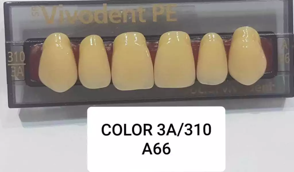 DIENTES IVOCLAR 4X3 TABLETAS 3A/310 FORMAS (A 66- A6- N2 POSTERIORES)