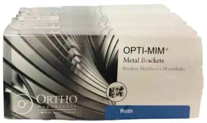 Brackets opti-mim x 20 ortho ortodoncia 1 caso roth