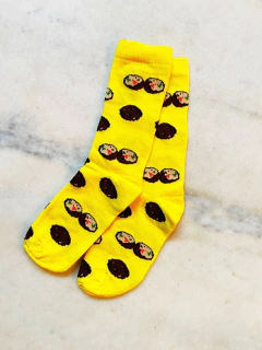 Meia Amarela Bolinho - comprar online