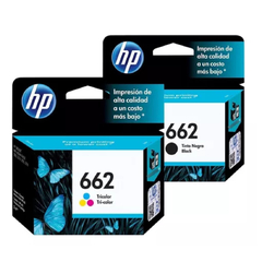 Combo Cartuchos de Tinta - HP 662 - Tricolor + Negro - comprar online