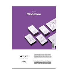 Papel Matelina Doble Faz 220gr - Art-Jet® - A3 - 20 hojas