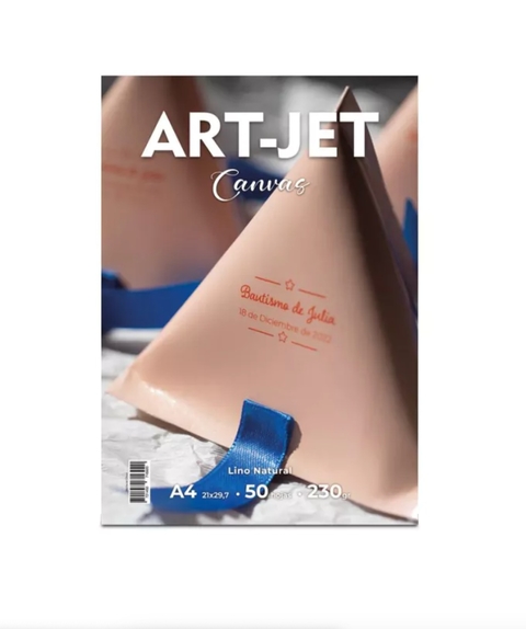 Papel Canvas Lino Natural - 230g - Art-Jet® - A4 - 50 Hojas