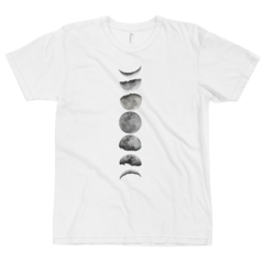 Remera Blanca Modelo: Fases Lunares Vertical