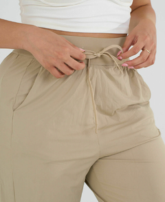 Babucha Jogger Elastizado Holgado Beige Mujer - Yagé Sportswear