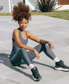Catsuit Deportivo Mujer Urbano Gris Topo - YAGE
