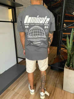 remera over dominate gris - comprar online