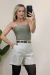 Cropped Alongado em Poliamida | Alças Finas com Bojo - loja online