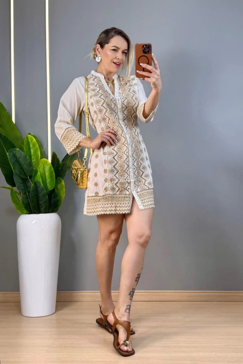 Vestido Chemise Curto