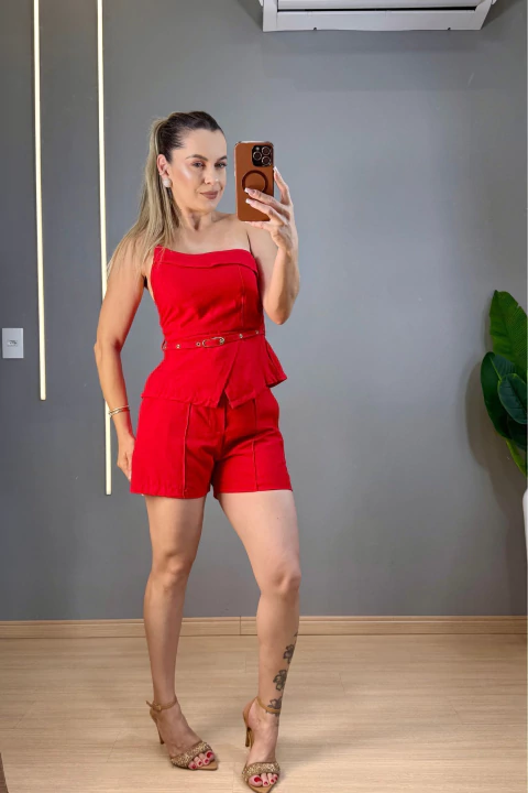 Conjunto Bia | Short e Cropped