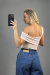 Blusa Poliamida Drapeada - FOREVER
