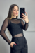 Body Tule Manga Longa - comprar online