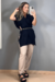 Blusa Capa com Cropped - FOREVER