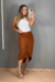 Saia Midi em Linho - comprar online