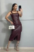 Vestido em Couro Fake na internet