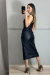 Vestido em Couro Fake - FOREVER