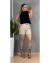 Short Alfaiataria com Cinto | Nude - comprar online