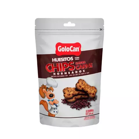 Golocan Huesitos con Chip de carne x500gr - comprar online