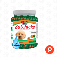 Caramelera Salchicks Bocaditos Blandos de Pollo y Espinaca x 2kg (Zootec)