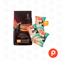 Proplan OM 7,5KG + 3 Bocaditos Golocan Bajo en grasas de 100gr de regalo
