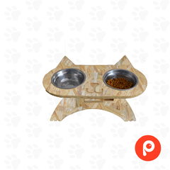 Comedero Gato Rabi (Pino) 30x28x15cm