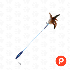 Joyser Cat Cat Teaser on wand with Feather Changeable