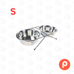 Set Comederos Acero Inox (Trixie) - Paws Pet Market