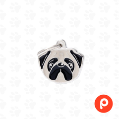 Chapita Identificatoria My Family Fawn Pug