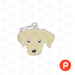 Chapita Identificatoria My Family Cream Labrador Dorado