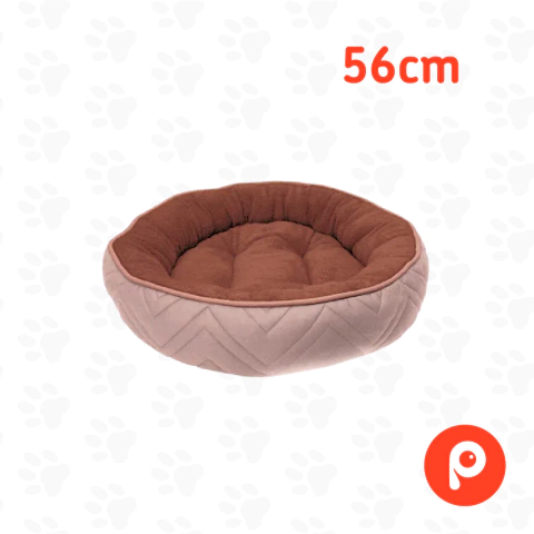 Dogit Dog Cuddle Bed - Round - Beige/Brown - 56 cm diametro