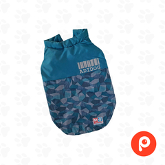 CAMPERA ADIDOG BARRAS AZUL