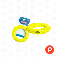 Anillo Juguete dispensador de snack - Amarillo / Naranja - medida: 15,7x3cm