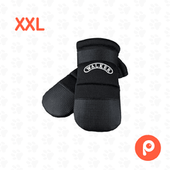 2 Botas protec. neopreno, perros Walker Care, XXL, negro