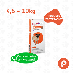 Bravecto Comprimidos Masticables Antipulgas de 4,5 a 10kg