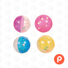 Set de 4 pelotas con sonajero 4cm (Trixie) - comprar online