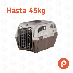 Transportadora Skudo 7. 73x76x105. Hasta 45kg. Marron/Arena