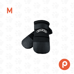 2 Botas protectoras, neopreno, perros Walker Care, M, negro (Trixie)