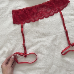 Set Molly rojo - conjunto & liguero - tienda online