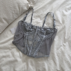 Bustier Nadine - gris plata - comprar online