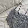 Bustier Nadine - gris plata