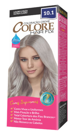 COLORACAO COLORE HAIR FLY 10.1 LOIRO CINZA CLARO