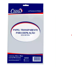 PAPEL TRANSPARENTE PARA DEPILAÇÃO
