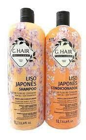 GHAIR KIT LISO JAPONÊS SHAMPOO E CONDICIONADOR LITRO