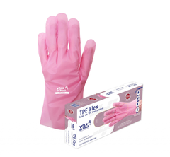 LUVA TPE FLEX "G" ROSA C/100