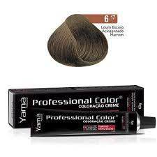 COLORACAO PROFISSIONAL YAMA NANO INFUSION 6.17 LOURO ESCURO ACINZENTADO MARROM - loja online