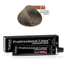 COLORACAO PROFISSIONAL YAMA NANO INFUSION 7.17 LOURO MEDIO ACINZENTADO MARROM 