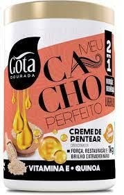 CREME PARA PENTEAR GOTA DOURADA MEU CACHO PERFEITO VITAMINA E E QUINOA 1KG - comprar online